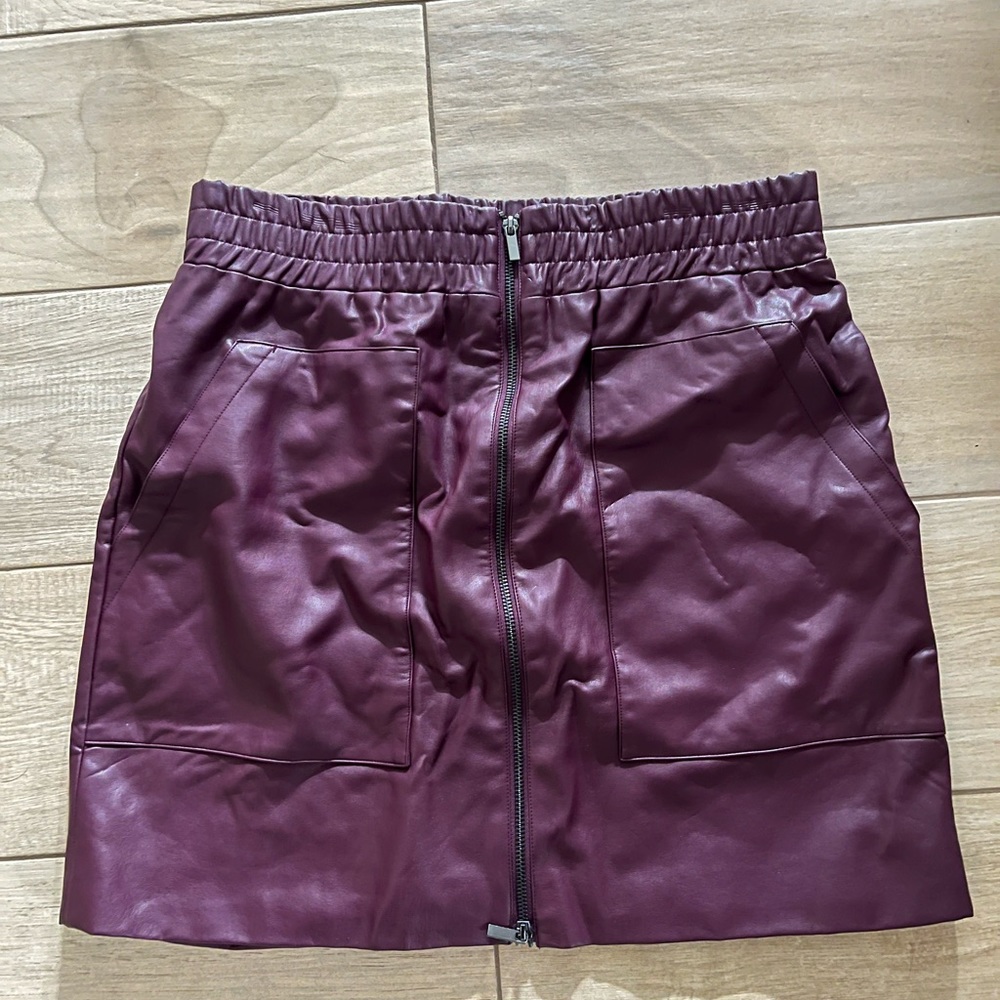 French Connection Leather Skirt